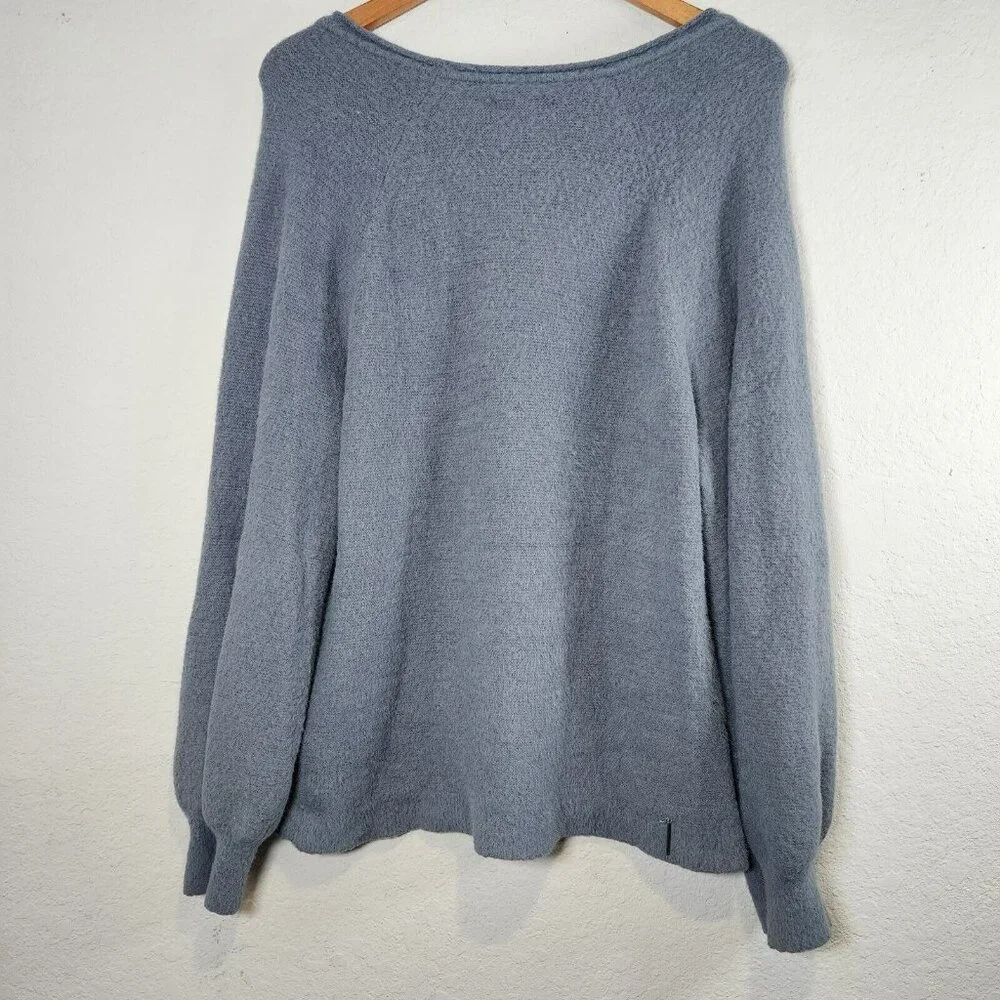 Abercrombie & Fitch Sweater Womens XL Shirt Blue Longsleeve Soft AF Collection - Picture 2 of 12